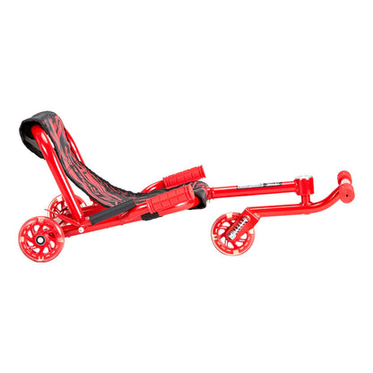 Ride on Scooter, Load Capacity of 198 lbs, Swing Side-to-Side for Amazing Ride Powered by Zig-Zag Motion, Ride on Drifting Toy for Ages 10+, Rides on Any Hard Surface for Indoor & Outdoor, Red