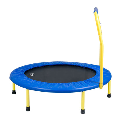 91.4 cm Trampoline for Kids, 91.4 cm Trampolines Indoor/Outdoor Trampoline for Toddlers, Foldable Mini Baby Trampoline with Foam Handle, Recreational Trampoline Birthday Gift for 3+ Years Kids