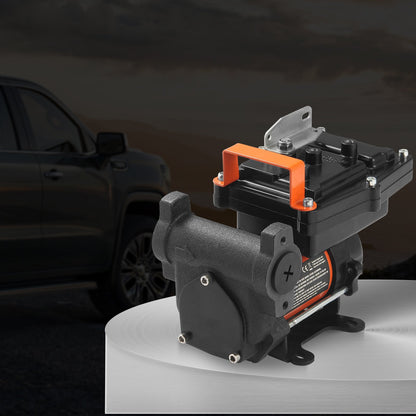 Kraftstoffförderpumpe, 12 V DC, 57 l/min (15 GPM), 186 W (1/4 PS), tragbare elektrische Dieselförderpumpe mit automatischer Abschaltfunktion der Kraftstoffdüse, langer Ein- und Auslassschlauch für Benzin, Diesel, Kerosin und Methanolgemische