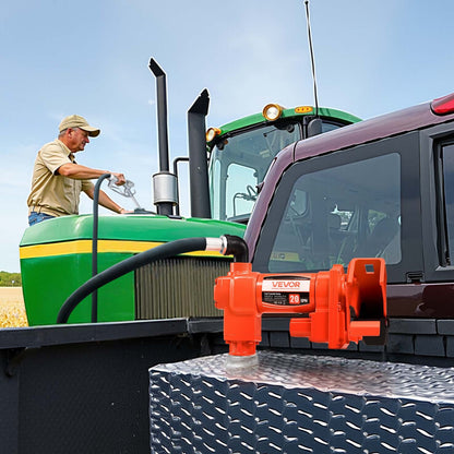 Fuel Transfer Pump, 12V DC 76 L/min(20 GPM) 186W(1/4 HP) Diesel Pump, Extractor Pumps with Manual Nozzle, Discharge Hose and Suction Pipe, for Gasoline, Diesel, Kerosene, Ethanol-Methanol Blends & Biodiesel