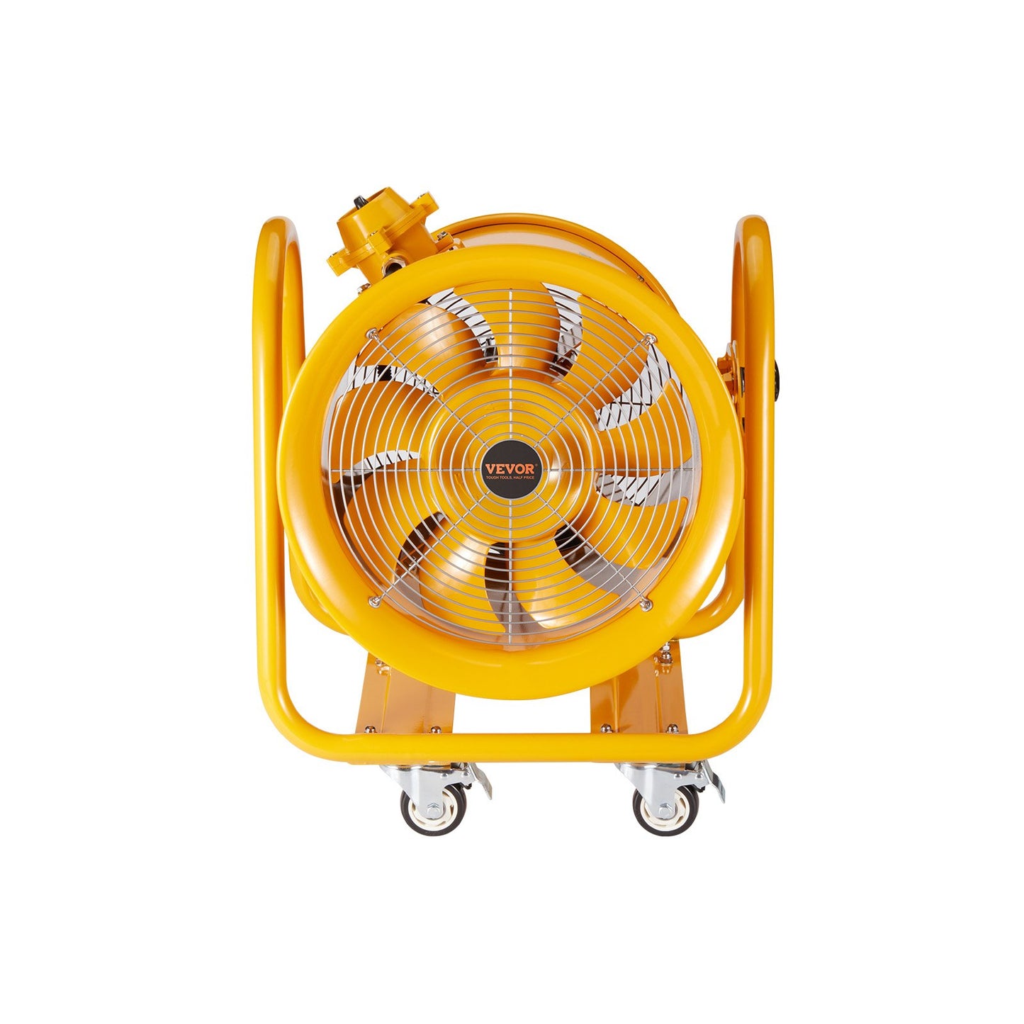 Tragbarer Ventilator, 406,4 mm Hochleistungs-Zylinderventilator, 1100 W starker Werkstatt-Abluftventilator 4240 CFM, 5 m Netzkabel (ohne Ladegerät), Industrieller Universalventilator zum Absaugen von Staub und Rauch in Haus/Werkstatt