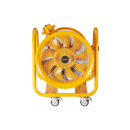 Tragbarer Ventilator, 406,4 mm Hochleistungs-Zylinderventilator, 1100 W starker Werkstatt-Abluftventilator 4240 CFM, 5 m Netzkabel (ohne Ladegerät), Industrieller Universalventilator zum Absaugen von Staub und Rauch in Haus/Werkstatt