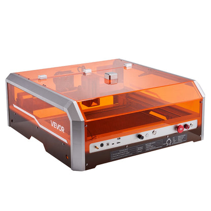 Lasergravierer, 20 W, Lasergravur- und Schneidemaschine mit integrierter Kamera, Laserschneider, Arbeitsbereich 400 x 400 mm, Vorschubgeschwindigkeit 30.000 mm/min, für Holz, Leder, Glas, Papier, bestimmte Metalle, Klasse 1