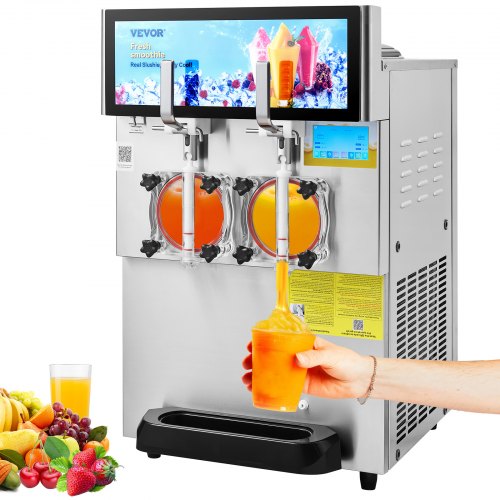 Gewerbliche Slush-Maschine mit zwei Schüsseln (8 l / 2,1 gal) für Margaritas, Smoothies und gefrorene Getränke