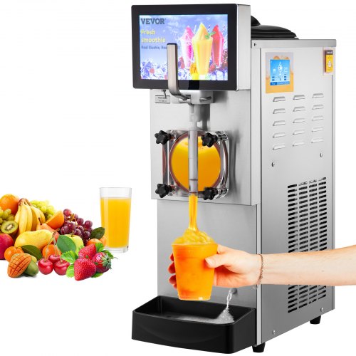 Gewerbliche Slush-Maschine mit 8 Litern / 2,1 Gallonen Fassungsvermögen für einen Behälter, Margaritas, Smoothies und gefrorene Getränke