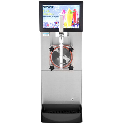 Gewerbliche Slush-Maschine mit 8 Litern / 2,1 Gallonen Fassungsvermögen für einen Behälter, Margaritas, Smoothies und gefrorene Getränke