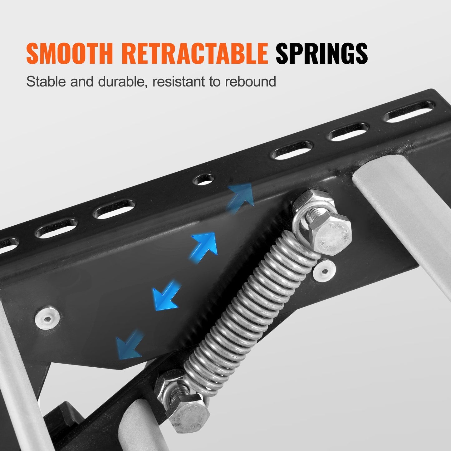 RV Steps, 2-Step, Manual Retractable RV Stairs, Foldable, 440 LBS Load Capacity, Aluminum Alloy Steps, Thickened Steel Plate, Non-Slip Steps for Safe Entry and Exit, RV, Trailer, Camper Steps