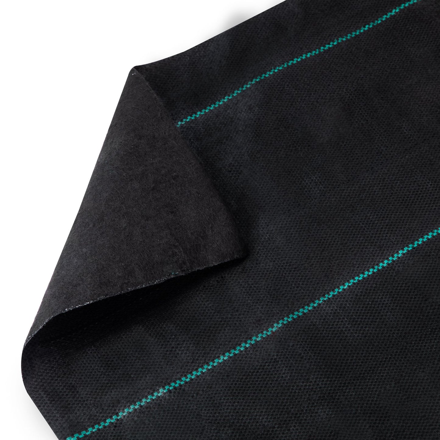 Unkrautvlies, 164 g/m², 91 cm x 91 m große, strapazierfähige Abdeckung aus gewebtem Geotextil zur Grasbekämpfung für Garten und Terrasse, Schwarz