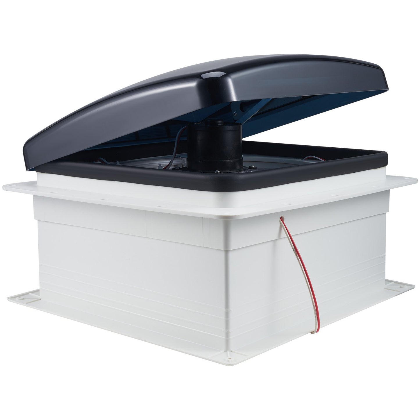 Wohnmobil-Dachlüfter, 14-Zoll-Dachlüfter für Wohnmobile, 12 V, leistungsstarker 10-stufiger reversibler Lüfter mit Fernbedienung, eingebautem Gleichstrommotor, elektrischer Deckel, 12-Zoll-Lüfterflügel, passend für 14 x 14 Zoll große Dachöffnungen