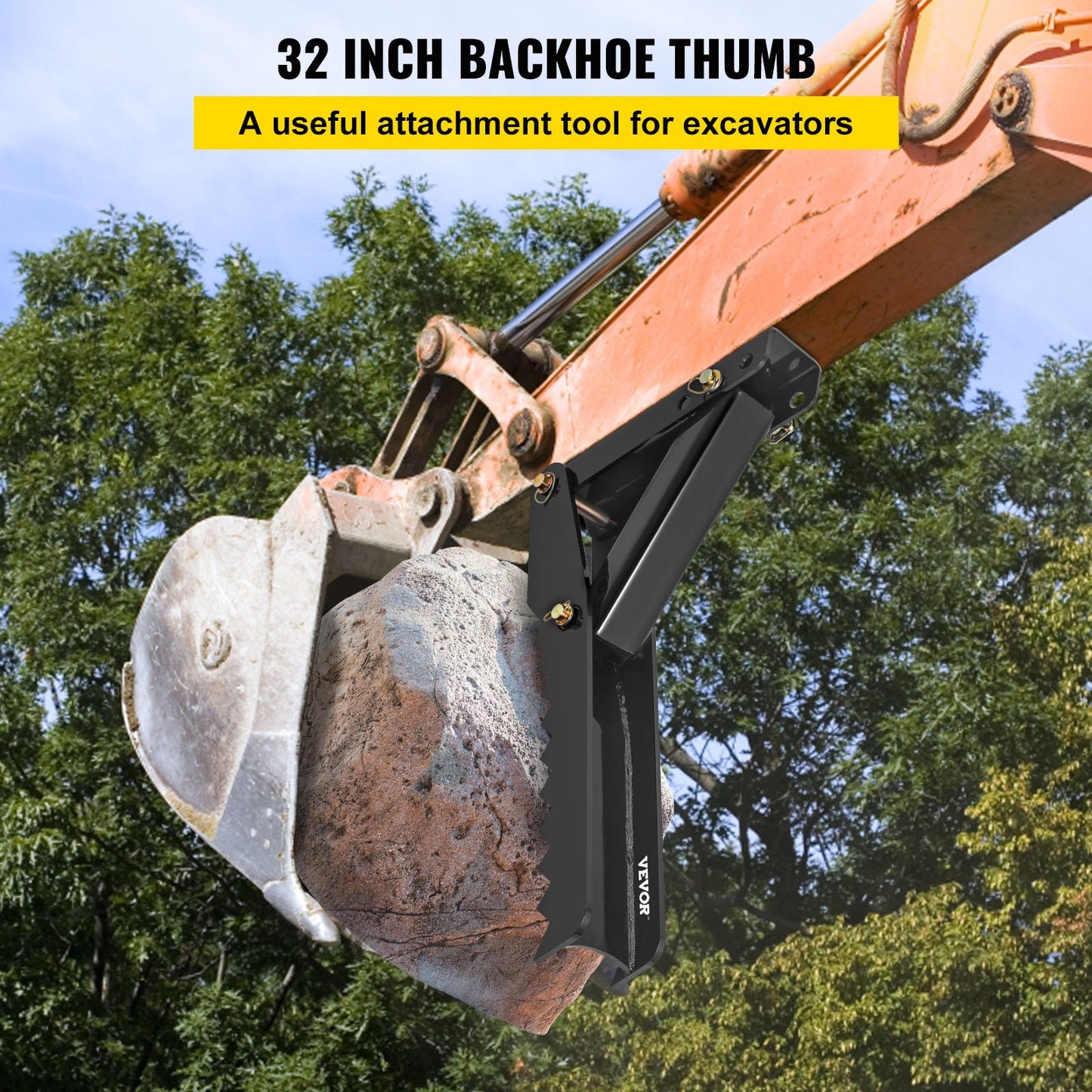 welding of thumb accessories for backhoe excavator 32"