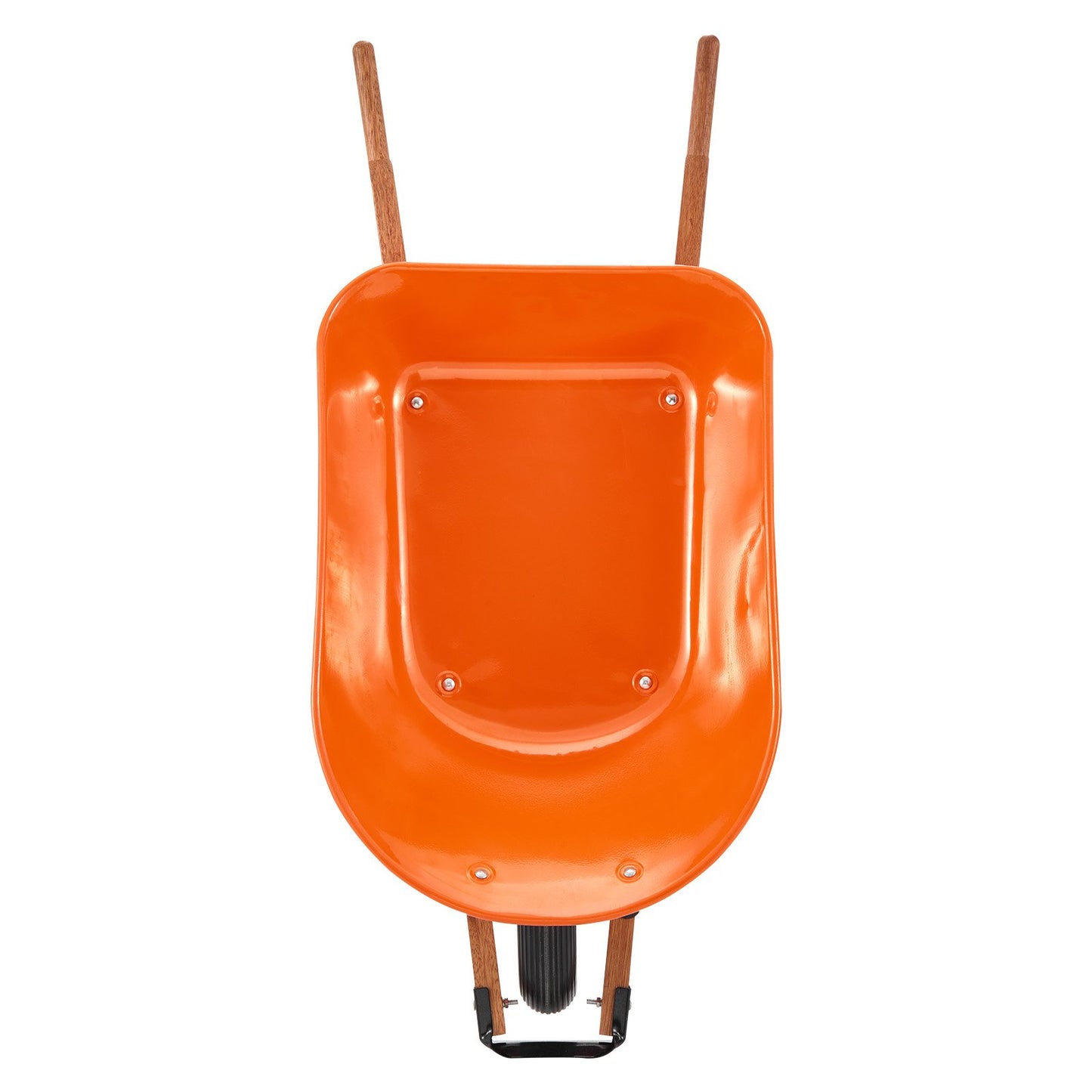 Schubkarre, 5 Kubikfuß Ladevolumen &amp; 330 Pfund Tragkraft, einrädriger Gartenkippwagen, Gartenwagen mit Metallgriff &amp; 16 Zoll breiten Rädern, leicht zu beladender Nutzwagen für Garten und Hof