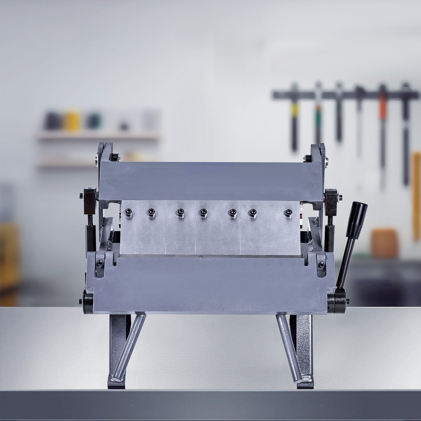 Kasten- und Pfannenbiegemaschine, 305 mm/12 Zoll Blechbiegemaschine, Kapazität für 20-Gauge-Baustahl, 0-135 Grad einstellbar, Metallbiegemaschine mit 5 Fingern, Hochleistungs-Aluminium-Abkantpresse für präzises Biegen