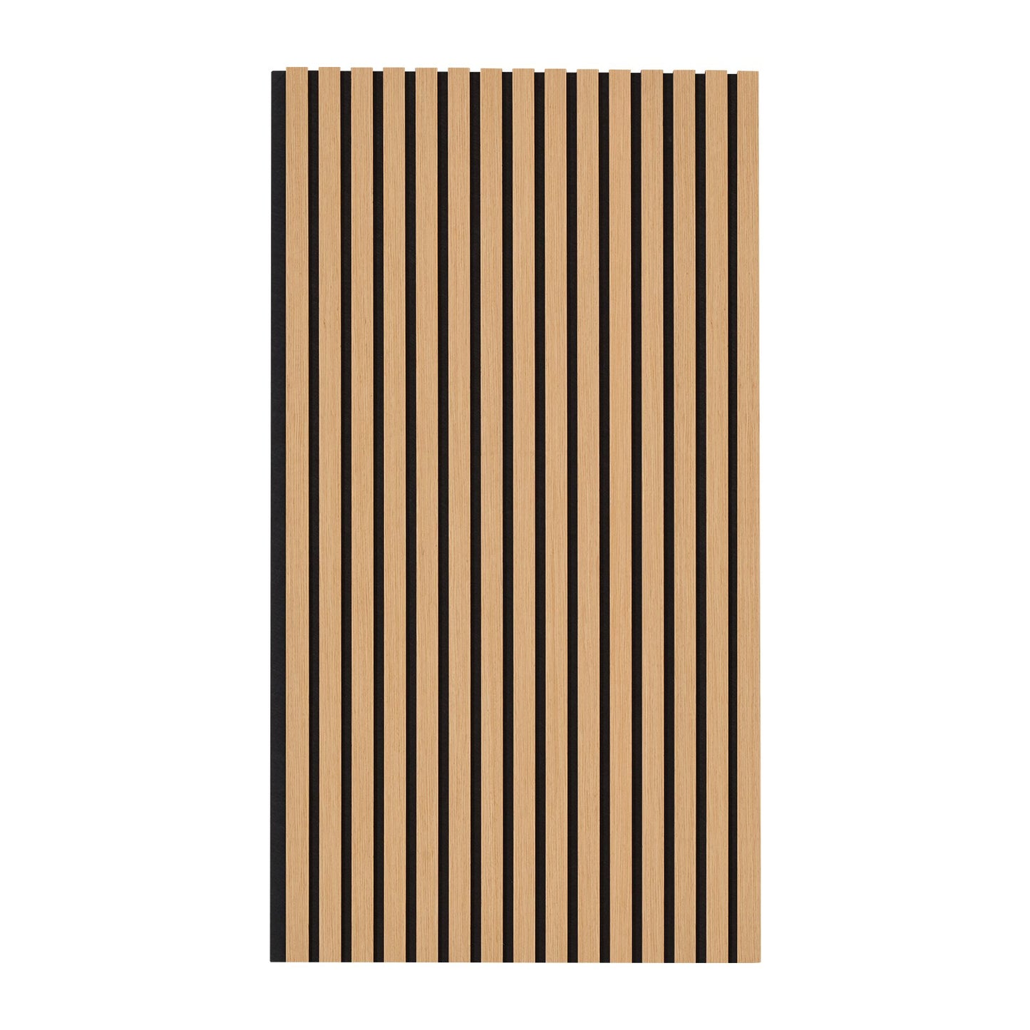 Akustikpaneele aus Holzlamellen, 60 x 120 cm, MDF-Akzent-Wandpaneele in Holzoptik für moderne Inneneinrichtung, Wandpaneele in Holzoptik zur Schalldämmung, helle Eiche