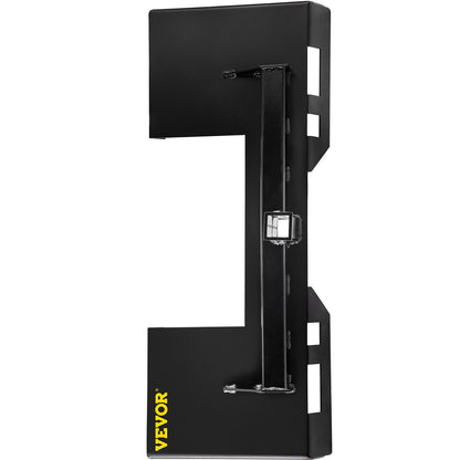 Universal Skid Steer Mount Plate 1/4" Thick Skid Steer Plate Attachment 3000LBS Weight Capacity Quick Attach Mount Plate Steel Adapter Loader Easy to Weld or Bolt to Different Accessories Black