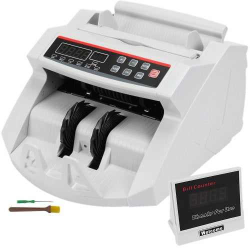 Banknotes Counters Money Counter With LED Display Professional Note Counter With False Banknotes Detector, UV/MG, 1000 Bills/Minute, Counts Only Number of Sheets