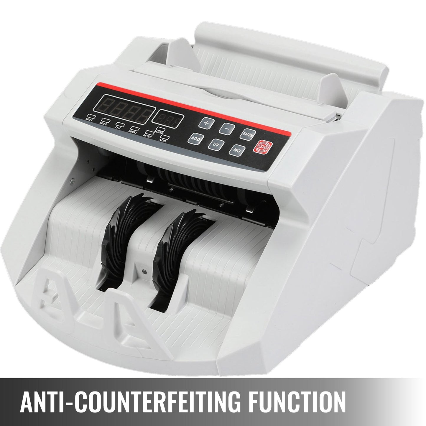 Banknotes Counters Money Counter With LED Display Professional Note Counter With False Banknotes Detector, UV/MG, 1000 Bills/Minute, Counts Only Number of Sheets