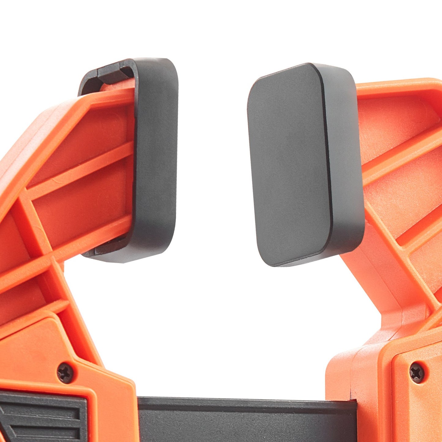 Stangenzwingen für die Holzbearbeitung, 2er-Pack, 30,48 cm, Einhandzwinge/Spreizer, Schnellspannzwinge mit 154 kg Tragkraft, hochwertiger Kunststoff und Kohlenstoffstahl, für Holz- und Metallbearbeitung, Orange + Schwarz