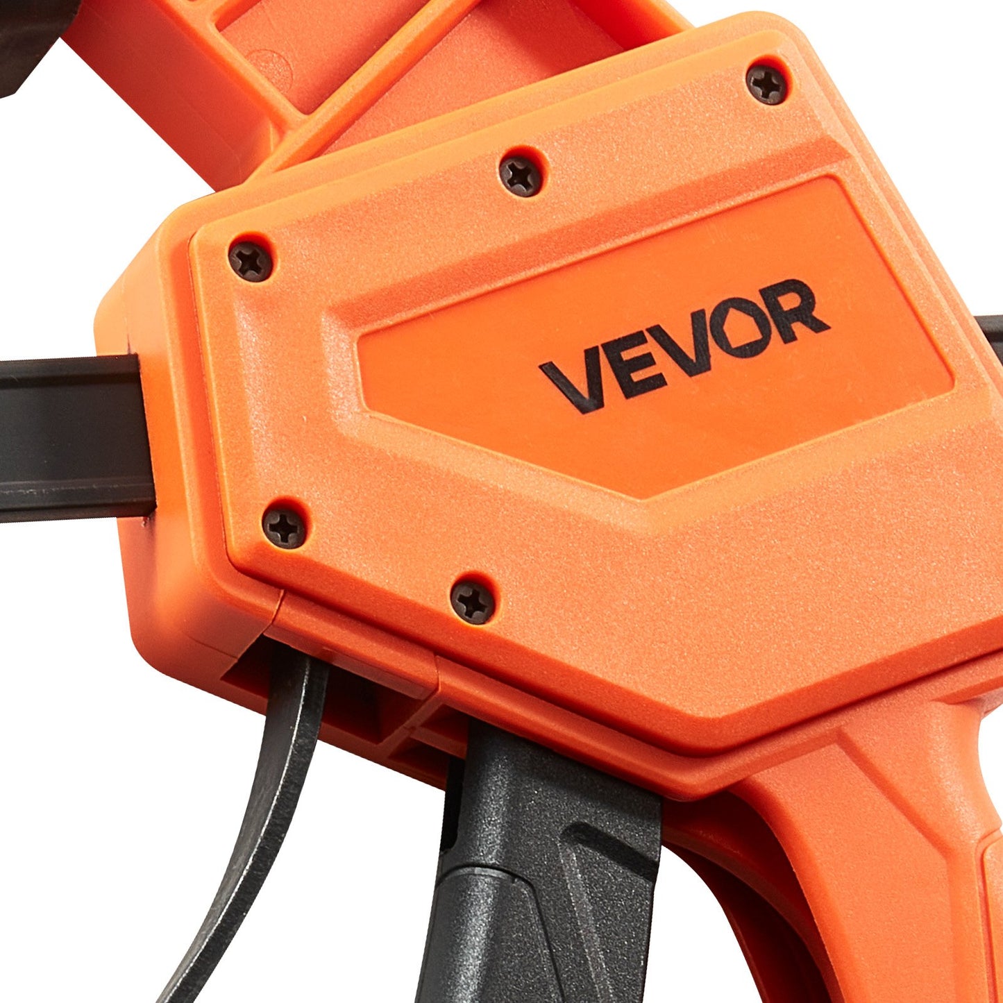 Stangenzwingen für die Holzbearbeitung, 2er-Pack, 30,48 cm, Einhandzwinge/Spreizer, Schnellspannzwinge mit 154 kg Tragkraft, hochwertiger Kunststoff und Kohlenstoffstahl, für Holz- und Metallbearbeitung, Orange + Schwarz