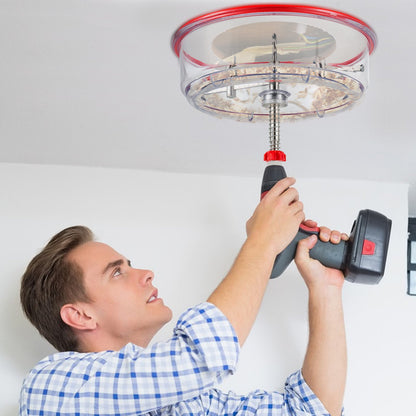 Verstellbares Lochsägen-Set, 40–200 mm (1-5/8" bis 8"), Doppelblatt-Einbaulochsäge mit PC-Staubschutz, zwei austauschbare Pilotbohrer, für Einbauleuchten, Deckenlautsprecher, Lüftungsöffnungen