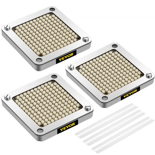 Ersatzmesser und Druckblock für Pommes-Frites-Schneider, 1/4 Zoll, 3-teilig