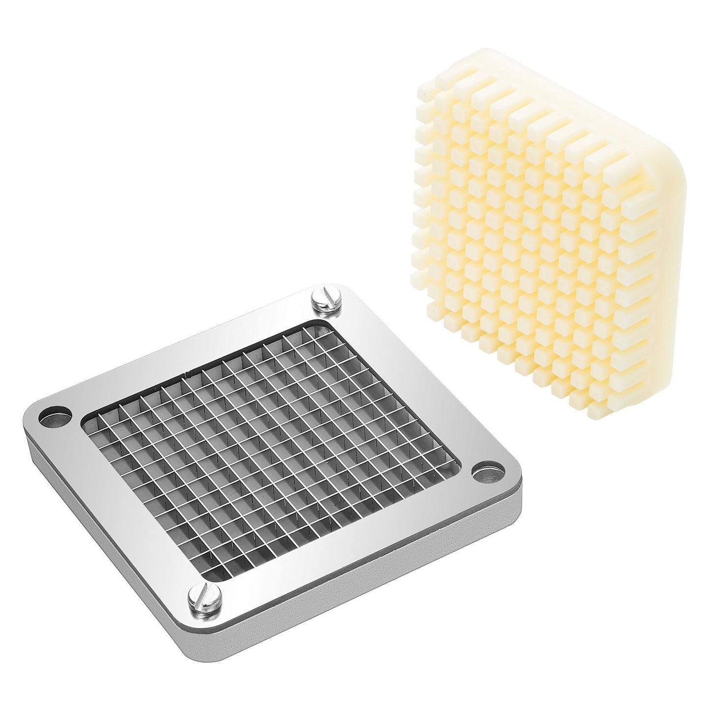 Ersatzmesser und Druckblock für Pommes-Frites-Schneider, 1/4 Zoll, 3-teilig