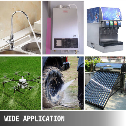 Hochdruck-Membranpumpe, 12 V FL-40, 2,7 bar (40 PSI), selbstansaugend, 17 l/min, Sprühdüse für Wohnwagen, Boote, Wohnmobile und Garten