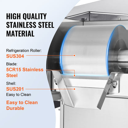 Gewerbliche Schneeflocken-Eismaschine, 230 kg/24 h, Eismaschine mit Edelstahl-Eisraspel, elektrische Schneekegelmaschine, Luftkühlsystem für schnelle Wärmeableitung, für Bäckereien und Cafés