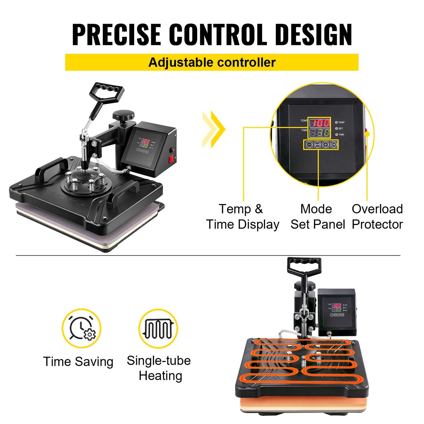 5-in-1-Digital-Heißpresse (15" x 12") und Vinylschneider (53") mit Signmaster-Software