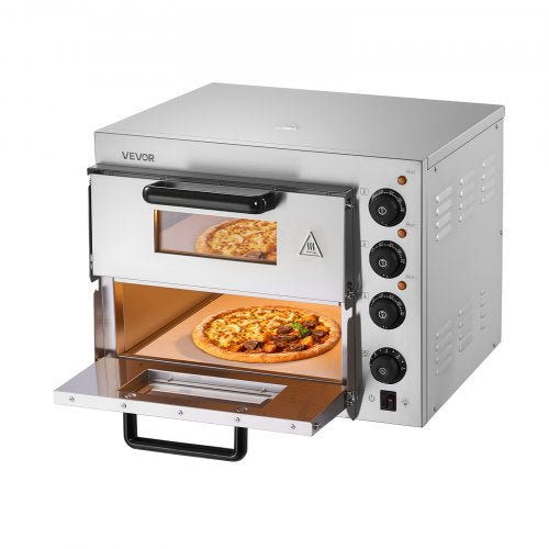 Gewerblicher Tischpizzaofen, elektrischer Pizzaofen für 35,6 cm Pizzen, für den Innenbereich