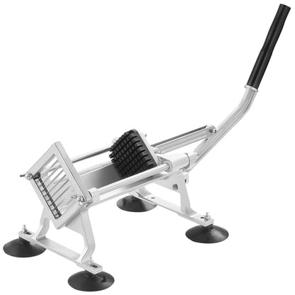 Commercial Vegetable Slicer, 3/8 inch Fruit Slicer, Stainless Steel and Aluminum Alloy Vegetable Cutter Slicer Machine, Manual Slicer with Non-slip Feet, for Radishes, Onions, Potatoes, Lemons