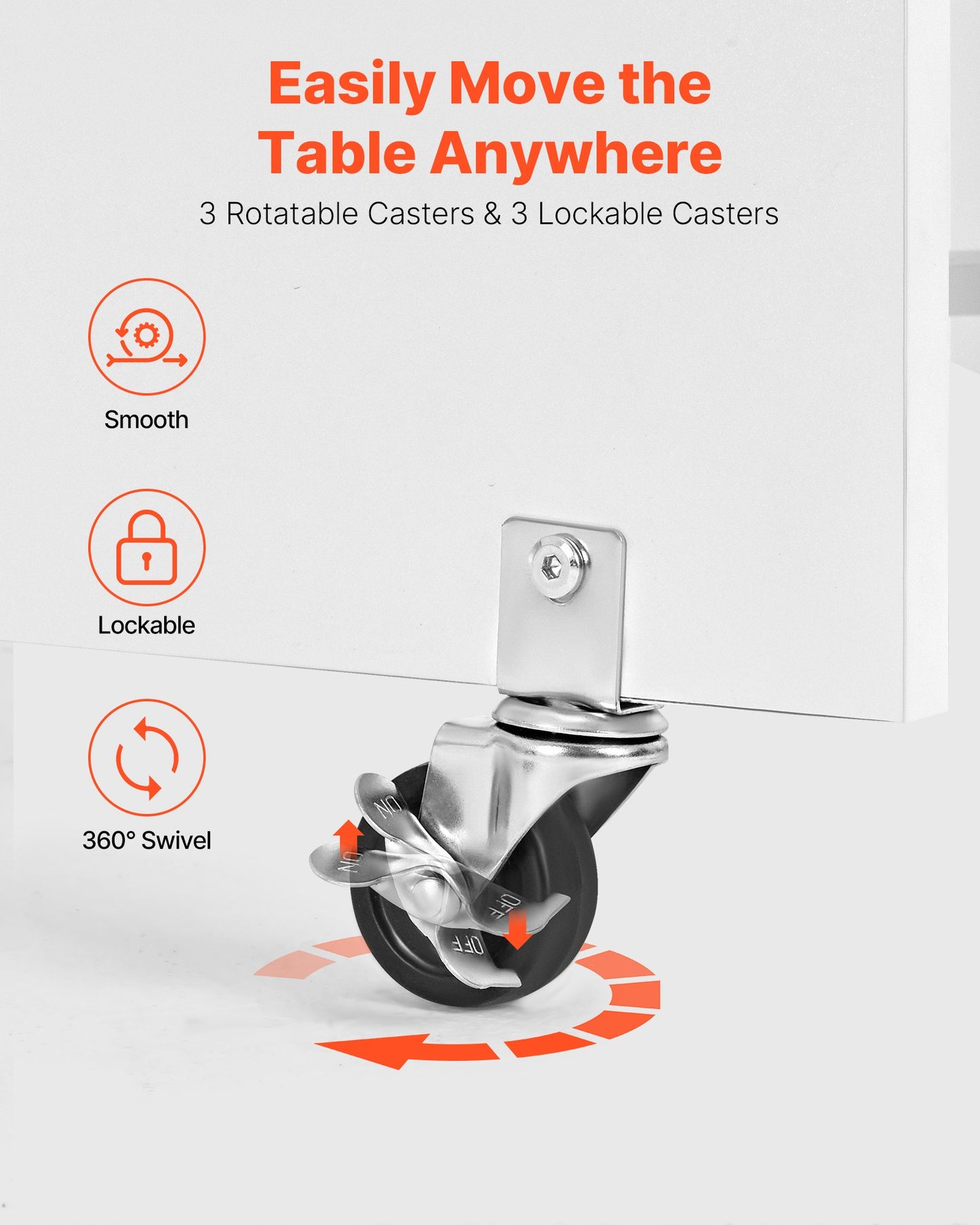 Klappbarer Nähtisch, vielseitiger Nähmaschinentisch mit Schrank, kompaktes Design, Rollen, Holzstifte, Ablagefächer und Regal, Magnettür, Bastelstation und Beistelltisch für Zuhause, Weiß