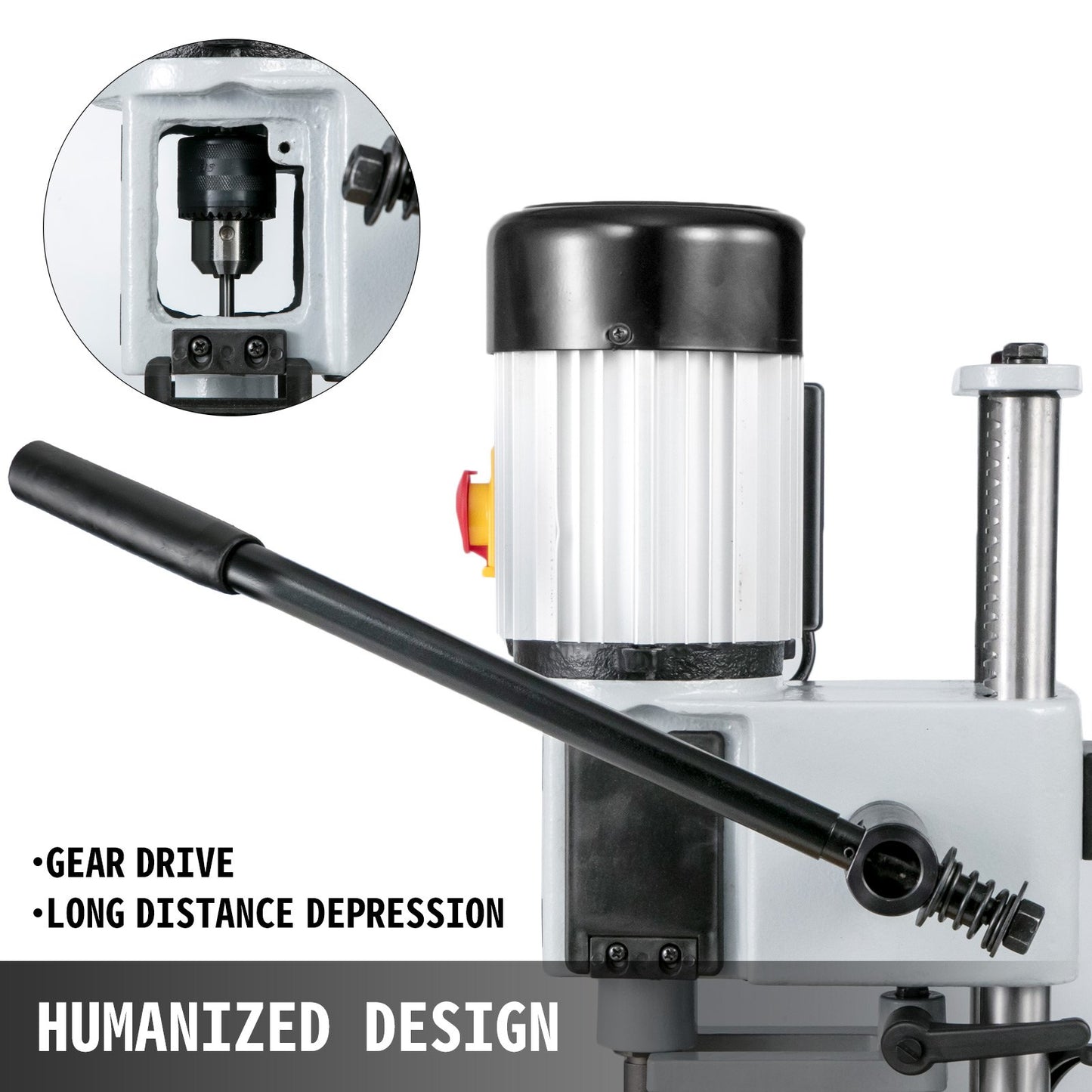 Holzbearbeitungs-Zapfenschneidmaschine, 750 W, 2800 U/min Powermatic Zapfenschneidmaschine, Hohlzapfenschneidmaschine mit Meißelbohrer-Sets, Tisch-Zapfenschneidmaschine, zum Herstellen von runden oder quadratischen Löchern in Holz