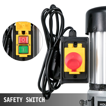 Holzbearbeitungs-Zapfenschneidmaschine, 750 W, 2800 U/min Powermatic Zapfenschneidmaschine, Hohlzapfenschneidmaschine mit Meißelbohrer-Sets, Tisch-Zapfenschneidmaschine, zum Herstellen von runden oder quadratischen Löchern in Holz