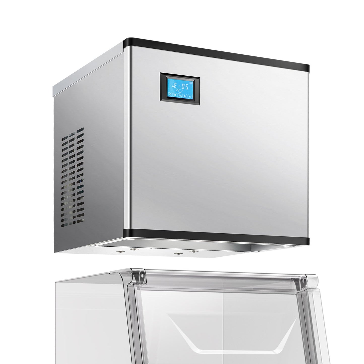 Commercial Ice Maker 300 lbs/24 h Self-Cleaning Ice Machine - Head Only