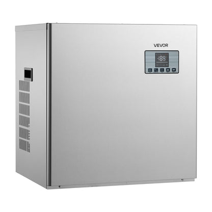 Gewerbliche Eismaschine – Eismaschine (nur Gehäuse), 250 kg/Tag, Edelstahl, mit programmierter Eisproduktion, Selbstreinigung, einstellbarer Eisdicke, ideal für Restaurants, Bars, Cafés und Hotels.