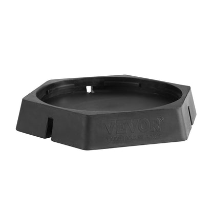 RV Leveling Pads, 9 Inch Round Landing Feet, Permanent Attached Jack Stabilizers, Rubber Jack Pads, 5000 lbs Capacity per RV Jack Pad, 5th Wheels, Travel Trailers, Class A/C Motorhomes (4-Pack)