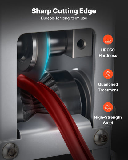 Manual Wire Stripper Machine, 1.5-30 mm, Copper Cable Stripper Tool, Hand Crank or Drill Powered Modes, Heavy-Duty Q235 Frame Wire Stripping Machine, Easy to Use, for Scrap Copper Recycling