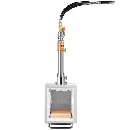 Portable Propane Forge, 3 Burner Farrier Forge, 2600℉ Tool and Knife Making Blacksmithing Gas Forge, Large Capacity Square Stainless Steel Gas Forging Tools and Equipment for Metal Forging