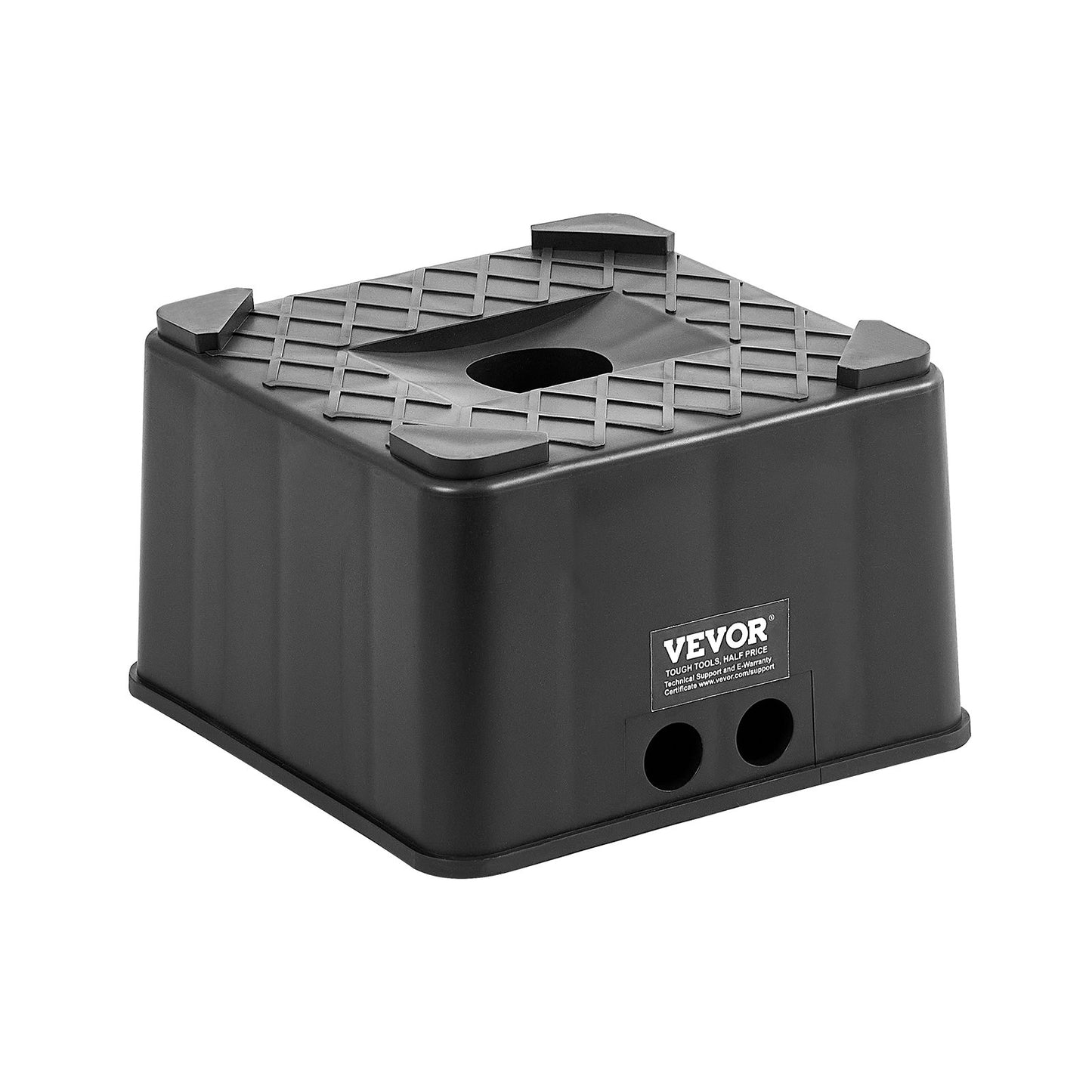 Stützblock für Wohnwagen, 15 cm hoher, hochbelastbarer Nivellierblock für Wohnmobile mit einer Tragkraft von 2722 kg, Stützfuß für Wohnmobile, Motorradständer, Hocker, Campingzubehör für Wohnwagen, Sattelauflieger und Wohnmobile der Klasse A/C