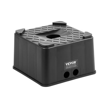 Stützblock für Wohnwagen, 15 cm hoher, hochbelastbarer Nivellierblock für Wohnmobile mit einer Tragkraft von 2722 kg, Stützfuß für Wohnmobile, Motorradständer, Hocker, Campingzubehör für Wohnwagen, Sattelauflieger und Wohnmobile der Klasse A/C