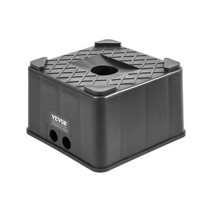 Stützblock für Wohnwagen, 15 cm hoher, hochbelastbarer Nivellierblock für Wohnmobile mit einer Tragkraft von 2722 kg, Stützfuß für Wohnmobile, Motorradständer, Hocker, Campingzubehör für Wohnwagen, Sattelauflieger und Wohnmobile der Klasse A/C