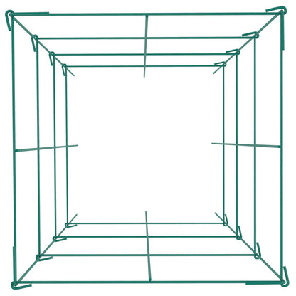 Tomato Cages, 11.8" x 11.8" x 46.1", 10 Packs Square Plant Support Cages, Green PVC-Coated Steel Tomato Towers for Climbing Vegetables, Plants, Flowers, Fruits