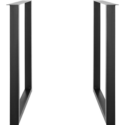 711,2 mm verstellbare Möbelbeine, quadratische, verstärkte Stahl-Tischbeine (2er-Set) für Selbstmontage, max. Traglast 453,6 kg, robuste Tischbeine, schnelle Montage &amp; umfangreiches Zubehör, schwarz