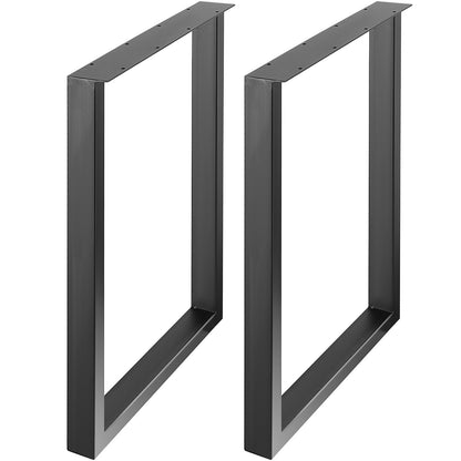 711,2 mm verstellbare Möbelbeine, quadratische, verstärkte Stahl-Tischbeine (2er-Set) für Selbstmontage, max. Traglast 453,6 kg, robuste Tischbeine, schnelle Montage &amp; umfangreiches Zubehör, schwarz