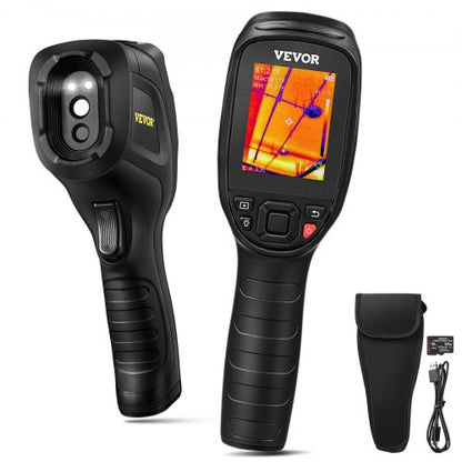 Thermal Imaging Camera, 320 x 240 Pixels Super Resolution with 2MP Visual Camera, 25Hz Refresh Rate Infrared Camera with -4℉~1022℉ Temp, 64G SD Card and Rechargeable Li-ion Battery