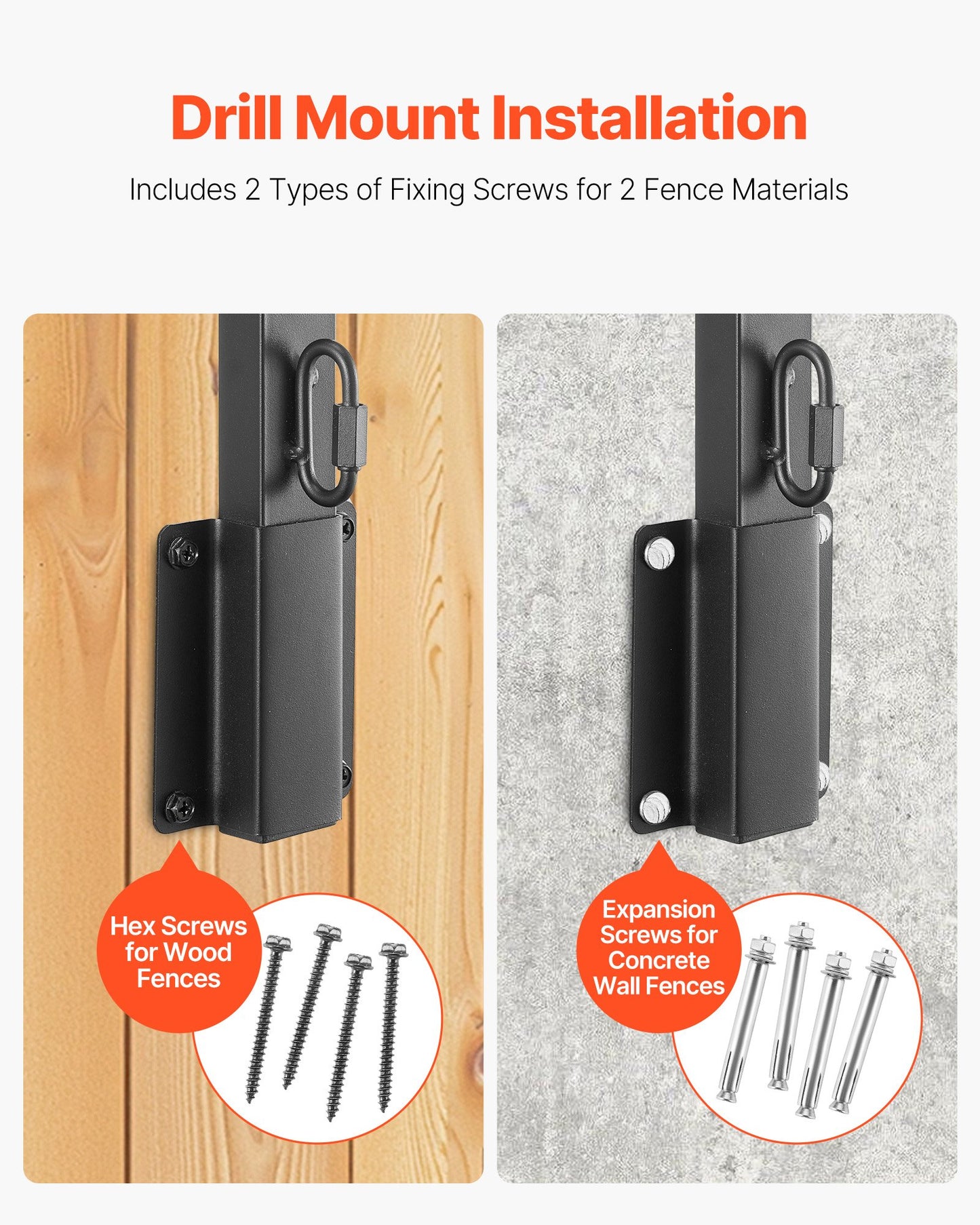 Fence Post Extender, 8 Packs 605 mm Barbed Wire Arm, Sturdy Steel Fence Height Extender, Flat or Surface Mounted Barbed Wire Extension Arms, Protect Privacy and Prevent Pets Jumping Off