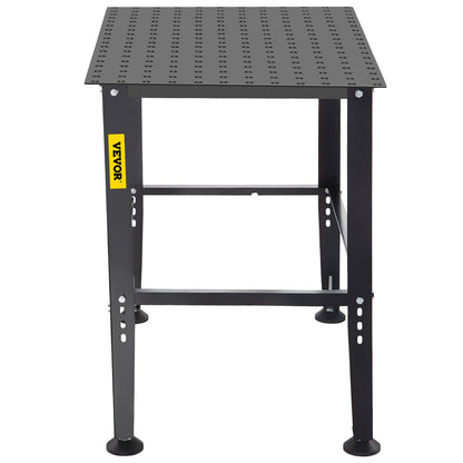 Welding Table 36" x 24", 800LBS Capacity Welding Workbench Table, Heavy-Duty Work Bench with 0.63" Fixture Holes and Non-slip Foot Pads for Welding Assembly Repair Works