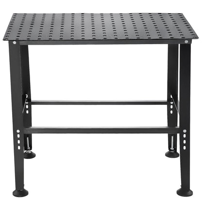 Welding Table 36" x 24", 800LBS Capacity Welding Workbench Table, Heavy-Duty Work Bench with 0.63" Fixture Holes and Non-slip Foot Pads for Welding Assembly Repair Works