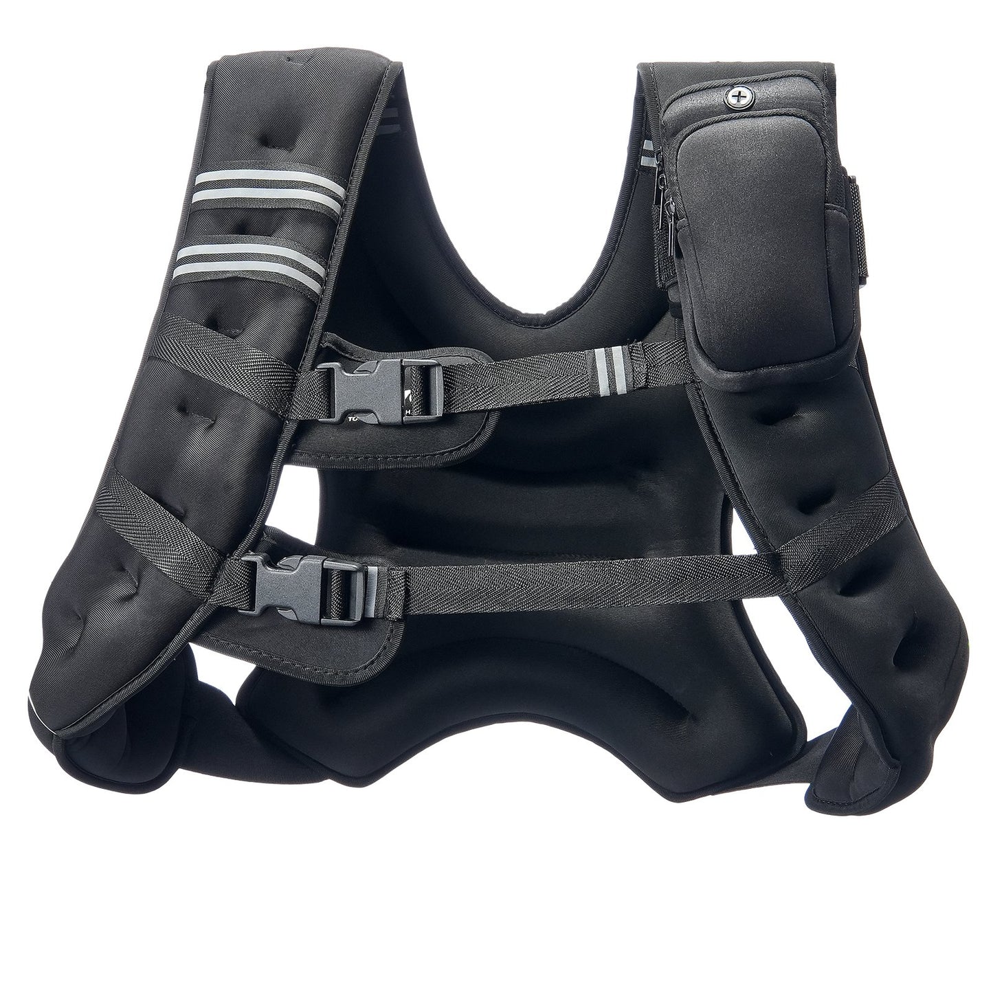 Gewichtsweste, 13,6 kg Gewichtsweste mit reflektierendem Streifen, verstellbare Schnalle, Körpergewichtsweste für Männer und Frauen, Trainingsgerät für Krafttraining, Laufen, Joggen, Fitness und Gewichtsabnahme