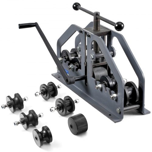 Rohrbiegemaschine, max. 1-1/2" (38 mm), manuelle Rohrbiegemaschine mit 6 Biegebacken, 360°-Biegewerkzeug für Kupfer- und Aluminiumrohre (Vierkant-, Rund- und Flachrohre), ideal für Klimaanlagen, Kfz-Reparaturen